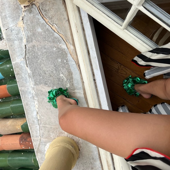 Marco de vincenzo green signature heels. Size 37. - Picture 3 of 4